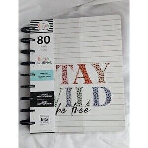 The Happy Planner Everyday Guided Journal 80 Sheets Stay Wild Be Free Classic